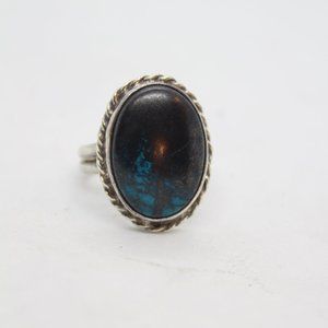 Size 5 Sterling Silver Lander Turquoise Ring